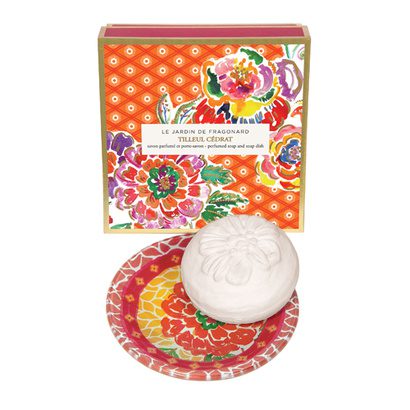 Tilleul-Cedrat Savon et Porte-Savon